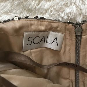 Scala 70107 Short Homecoming Beaded Cocktail Dress
